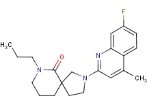2-(7-fluoro-4-methylquinolin-2-yl)-7-propyl-2,7-diazaspiro[4.5]decan-6-one