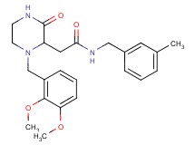 2-[1-(2,3-dimethoxybenzyl)-3-oxo-2-piperazinyl]-N-(3-methylbenzyl)acetamide