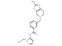 3-[(2-amino-6,7-dihydro[1,3]thiazolo[5,4-c]pyridin-5(4H)-yl)methyl]-N-(1-ethyl-1H-pyrazol-5-yl)benzamide