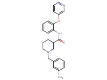 1-(3-methylbenzyl)-N-[2-(3-pyridinyloxy)phenyl]-3-piperidinecarboxamide