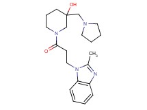 1-[3-(2-methyl-1H-benzimidazol-1-yl)propanoyl]-3-(pyrrolidin-1-ylmethyl)piperidin-3-ol