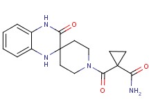 1-[(3'-oxo-3',4'-dihydro-1H,1'H-spiro[piperidine-4,2'-quinoxalin]-1-yl)carbonyl]cyclopropanecarboxamide
