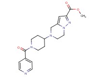 methyl 5-(1-isonicotinoylpiperidin-4-yl)-4,5,6,7-tetrahydropyrazolo[1,5-a]pyrazine-2-carboxylate