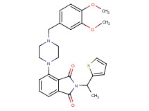 4-[4-(3,4-dimethoxybenzyl)-1-piperazinyl]-2-[1-(2-thienyl)ethyl]-1H-isoindole-1,3(2H)-dione