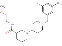 1'-(3-fluoro-5-methylbenzyl)-N-(2-methoxyethyl)-1,4'-bipiperidine-3-carboxamide