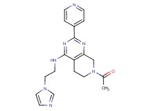 7-acetyl-N-[2-(1H-imidazol-1-yl)ethyl]-2-pyridin-4-yl-5,6,7,8-tetrahydropyrido[3,4-d]pyrimidin-4-amine