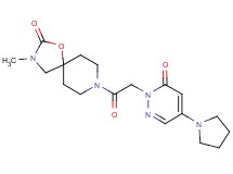 3-methyl-8-[(6-oxo-4-pyrrolidin-1-ylpyridazin-1(6H)-yl)acetyl]-1-oxa-3,8-diazaspiro[4.5]decan-2-one