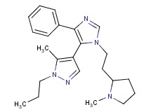5-methyl-4-{1-[2-(1-methylpyrrolidin-2-yl)ethyl]-4-phenyl-1H-imidazol-5-yl}-1-propyl-1H-pyrazole