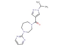 1-[(1-isopropyl-1H-pyrazol-4-yl)carbonyl]-4-(2-pyrimidinyl)-1,4-diazepane