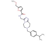 N-{[7-(4-isopropylbenzyl)-6,7,8,9-tetrahydro-5H-[1,2,4]triazolo[4,3-d][1,4]diazepin-3-yl]methyl}-5-(methoxymethyl)-2-furamide