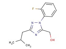 [1-(2-fluorophenyl)-3-isobutyl-1H-1,2,4-triazol-5-yl]methanol