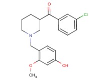 (3-chlorophenyl)[1-(4-hydroxy-2-methoxybenzyl)-3-piperidinyl]methanone