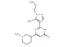 6-(1-methylpiperidin-3-yl)-2-(5-methyl-1-propyl-1H-pyrazol-4-yl)pyrimidin-4(3H)-one