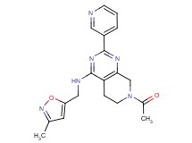7-acetyl-N-[(3-methyl-5-isoxazolyl)methyl]-2-(3-pyridinyl)-5,6,7,8-tetrahydropyrido[3,4-d]pyrimidin-4-amine