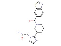 2-{2-[1-(1,3-benzothiazol-6-ylcarbonyl)-3-piperidinyl]-1H-imidazol-1-yl}acetamide