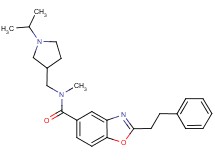 N-[(1-isopropyl-3-pyrrolidinyl)methyl]-N-methyl-2-(2-phenylethyl)-1,3-benzoxazole-5-carboxamide