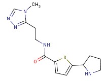 N-[2-(4-methyl-4H-1,2,4-triazol-3-yl)ethyl]-5-(2-pyrrolidinyl)-2-thiophenecarboxamide trifluoroacetate