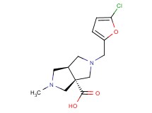 (3aS*,6aS*)-2-[(5-chloro-2-furyl)methyl]-5-methylhexahydropyrrolo[3,4-c]pyrrole-3a(1H)-carboxylic acid