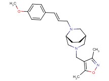 (1S*,5R*)-3-[(3,5-dimethylisoxazol-4-yl)methyl]-6-[(2E)-3-(4-methoxyphenyl)prop-2-en-1-yl]-3,6-diazabicyclo[3.2.2]nonane