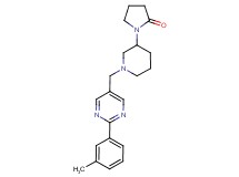 1-(1-{[2-(3-methylphenyl)pyrimidin-5-yl]methyl}piperidin-3-yl)pyrrolidin-2-one