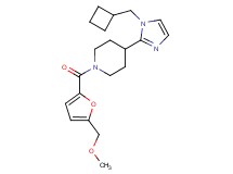 4-[1-(cyclobutylmethyl)-1H-imidazol-2-yl]-1-[5-(methoxymethyl)-2-furoyl]piperidine