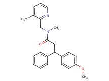 3-(4-methoxyphenyl)-N-methyl-N-[(3-methyl-2-pyridinyl)methyl]-3-phenylpropanamide