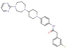 2-(3-fluorophenyl)-N-(4-{4-[4-(2-pyrimidinyl)-1,4-diazepan-1-yl]-1-piperidinyl}phenyl)acetamide