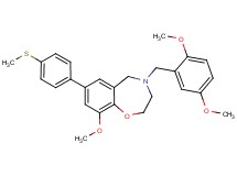 4-(2,5-dimethoxybenzyl)-9-methoxy-7-[4-(methylthio)phenyl]-2,3,4,5-tetrahydro-1,4-benzoxazepine