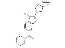 (3S)-1-[1-methyl-5-(4-thiomorpholinylcarbonyl)-1H-benzimidazol-2-yl]-3-pyrrolidinol