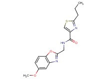 N-[(5-methoxy-1,3-benzoxazol-2-yl)methyl]-2-propyl-1,3-thiazole-4-carboxamide