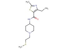 4-ethyl-2-methyl-N-{1-[2-(methylthio)ethyl]piperidin-4-yl}-1,3-thiazole-5-carboxamide
