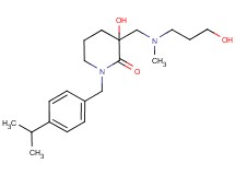 3-hydroxy-3-{[(3-hydroxypropyl)(methyl)amino]methyl}-1-(4-isopropylbenzyl)piperidin-2-one