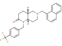 (4aR*,8aS*)-6-(1-naphthylmethyl)-1-[4-(trifluoromethyl)benzyl]octahydro-1,6-naphthyridin-2(1H)-one
