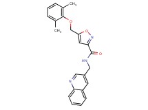 5-[(2,6-dimethylphenoxy)methyl]-N-(3-quinolinylmethyl)-3-isoxazolecarboxamide