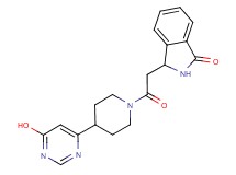 3-{2-[4-(6-hydroxypyrimidin-4-yl)piperidin-1-yl]-2-oxoethyl}isoindolin-1-one