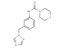 N-[3-(1H-1,2,4-triazol-1-ylmethyl)phenyl]thiomorpholine-4-carboxamide
