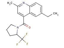 6-ethyl-2-methyl-4-{[2-(trifluoromethyl)-1-pyrrolidinyl]carbonyl}quinoline