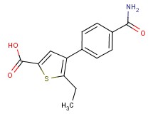 4-[4-(aminocarbonyl)phenyl]-5-ethylthiophene-2-carboxylic acid