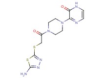 3-(4-{[(5-amino-1,3,4-thiadiazol-2-yl)thio]acetyl}piperazin-1-yl)pyrazin-2(1H)-one