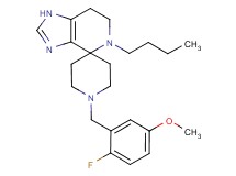5-butyl-1'-(2-fluoro-5-methoxybenzyl)-1,5,6,7-tetrahydrospiro[imidazo[4,5-c]pyridine-4,4'-piperidine]