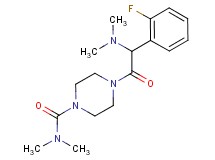 4-[(dimethylamino)(2-fluorophenyl)acetyl]-N,N-dimethyl-1-piperazinecarboxamide