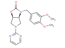 (3aS*,6aR*)-3-(3,4-dimethoxybenzyl)-5-(2-pyrimidinyl)hexahydro-2H-pyrrolo[3,4-d][1,3]oxazol-2-one