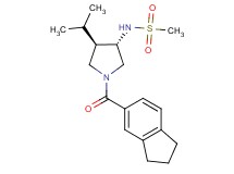 N-[(3S*,4R*)-1-(2,3-dihydro-1H-inden-5-ylcarbonyl)-4-isopropyl-3-pyrrolidinyl]methanesulfonamide