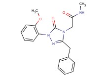 2-[3-benzyl-1-(2-methoxyphenyl)-5-oxo-1,5-dihydro-4H-1,2,4-triazol-4-yl]-N-methylacetamide