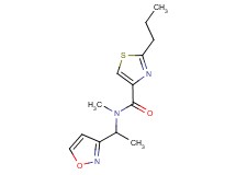 N-(1-isoxazol-3-ylethyl)-N-methyl-2-propyl-1,3-thiazole-4-carboxamide