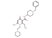 N-(1-benzyl-4-piperidinyl)-2-ethyl-6-methyl-4-oxo-1-[2-(1-piperidinyl)ethyl]-1,4-dihydro-3-pyridinecarboxamide