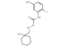 N-(2-fluoro-5-methylphenyl)-2-{[(1-hydroxycyclohexyl)methyl]amino}acetamide