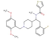 N-[1-[1-(2,5-dimethoxybenzyl)-4-piperidinyl]-2-(2-fluorophenyl)ethyl]-N-methyl-3-thiophenecarboxamide