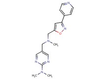 N,N-dimethyl-5-[(methyl{[3-(4-pyridinyl)-5-isoxazolyl]methyl}amino)methyl]-2-pyrimidinamine