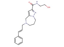 N-(2-hydroxyethyl)-5-[(2E)-3-phenylprop-2-en-1-yl]-5,6,7,8-tetrahydro-4H-pyrazolo[1,5-a][1,4]diazepine-2-carboxamide